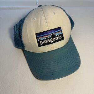 Patagonia Hat Cap Snapback Blue One Size Mesh Trucker Adjustable